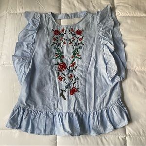 Zara Embroidered blouse